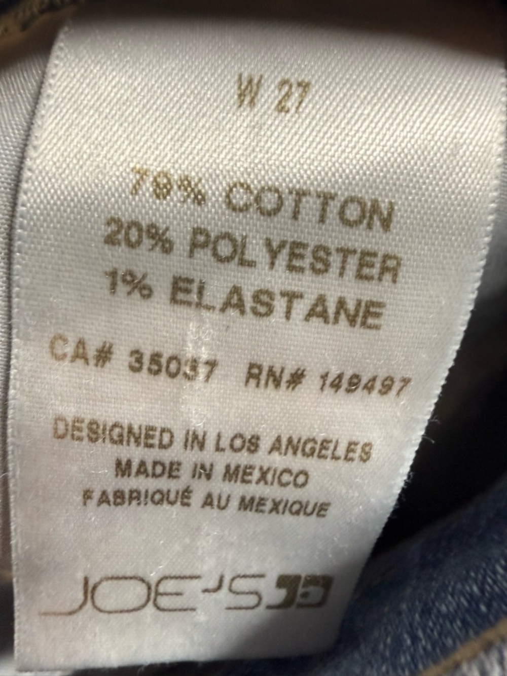 Joe’s Jeans Size 27 Skinny Jeans Light Wash Mid Rise Stretch Denim - Picture 8 of 9